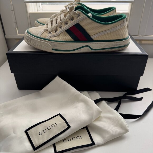 Authentic GUCCI Canvas Sneakers - Picture 2 of 5
